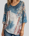 MADE IN ITALY 0459 VINTAGE AMERICANA BATWING red white blue