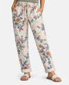 MADE IN ITALY 21712 FLORAL PRINT PANTS beige