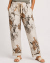 MADE IN ITALY 22389 GARDEN BLOOM STRETCH PANT BEIGE