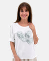MADE IN ITALY 42101 DOUBLE HEART GLITZ TOP white