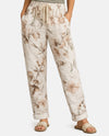MADE IN ITALY 6175 PRINT STRETCH PANT WHITE FLORAL