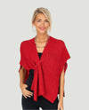MADE IN ITALY 72929 SHIMMER SHAWL RED