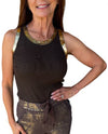 MADE IN ITALY 83755 GOLD SHIMMER TANK