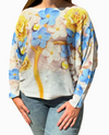 MADE IN ITALY FLOWER TREE SWEATER