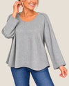 MADE IN ITALY LU25005 ONE SIZE PULLOVER SWEATER GREY
