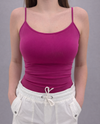 MADE IN ITALY ONE SIZE CAMI TOP magenta