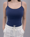 MADE IN ITALY ONE SIZE CAMI TOP navy