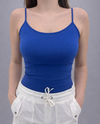 MADE IN ITALY ONE SIZE CAMI TOP royal