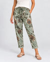 MADE IN ITALY O/S GARDEN BLOOM STRETCH PANT