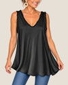 MADE IN ITALY PHC1753 ONE SIZE SATIN TOP BLACK