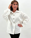 MADE IN ITALY PHC6915 BUTTON BLOUSE WITH STONE EMBELLISHMENTS WHITE