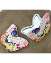 MAGNIFYING MIRROR - BUTTERFLY  WHITE PURPLE