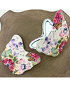 MAGNIFYING MIRROR - BUTTERFLY  WHITE PURPLE WHITE MONARCH