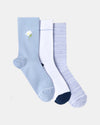 MARTHA STEWART 3 PK  180/3 CMPR MID CREWS BLUE