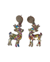 MERRY CHRISTMAS EARRINGS deer