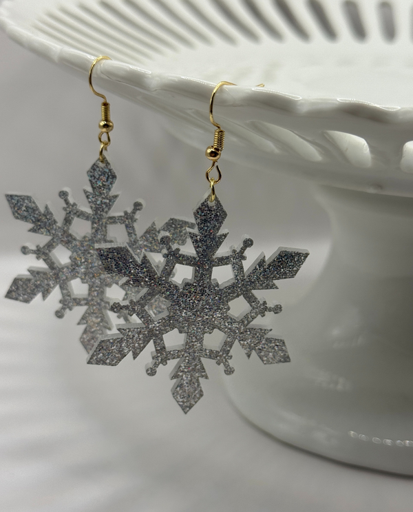 MERRY CHRISTMAS EARRINGS snowflake