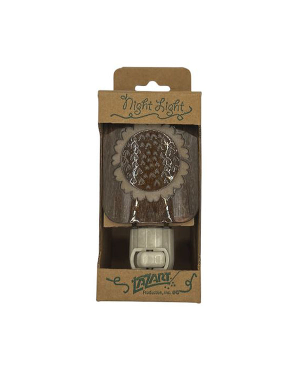 METAL CABIN DECOR NIGHT LIGHT SUNFLOWER