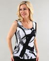 MICHAEL TYLER 26S147 PRINT REVERSIBLE TANK black