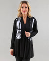 MICHAEL TYLER 26S511 PRINT CARDIGAN black