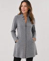 MICHAEL TYLER DILANO KNIT ZIP JACKET GREY