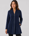 MICHAEL TYLER DILANO KNIT ZIP JACKET NAVY