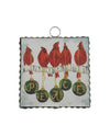 MINI GALLERY CHRISTMAS ORNAMENTS 23082 PEACE CARDINALS
