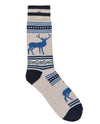 MINNETONKA MNT-302 MENS STRIPE BOOT SOCK black