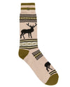 MINNETONKA MNT-302 MENS STRIPE BOOT SOCK olive