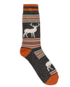 MINNETONKA MNT-302 MENS STRIPE BOOT SOCK rust