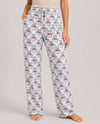 MIRABEAU 76618-F PATRIOTIC LOUNGE PANTS WHITE