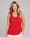 MULTIPLES M26101TM HIGH NECK TANK TOP red