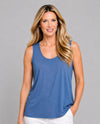 MULTIPLES M26101TP PETITE ESSENTIALS TANK TOP blue