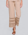 MULTIPLES M26410PM DRAWSTRING CROP PANT khaki