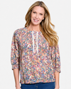 MULTIPLES M36302TM 3/4 PUFF SLV BUTTON TOP CREAM