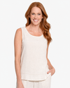 MULTIPLES M36710TM FRINGE TRIM TANK FLAX