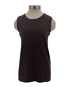 MULTIPLES M45114KM JEWEL NK SWTR KNIT TANK TOP RICH CHOCOLATE 