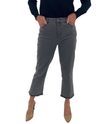 MULTIPLES M45703PP FLARE ANKLE PANT WITH SPARKLE LT GREY DENIM