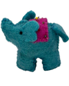 MULTI ELEPHANT FELT KEYCHAIN BLUE