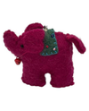 MULTI ELEPHANT FELT KEYCHAIN PLUM