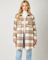 MYSTREE 61160 FRINGE PLAID JACKET