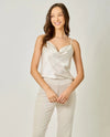 MYSTREE 61250 EMBELISSHED COWL CAMI IVORY