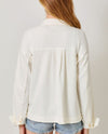 MYSTREE A-60535 WASHED TERRY JACKET off white