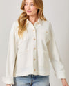 MYSTREE A-60535 WASHED TERRY JACKET off white