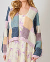 MYSTREE A-60761 COLOR MOSAIC CARDIGAN lavender