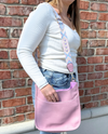 Messenger Bag With Strap K201976 LIGHT PURPLE