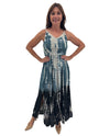 N4650 TIE DYE CROCHET MAXI DRESS