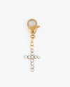 NARELLE WATERPROOF CHARM gold stone cross