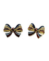 NE-2897 RWB BOW EARRING