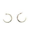 NE-2936 LARGE HOOP EARRING GOLD-AB