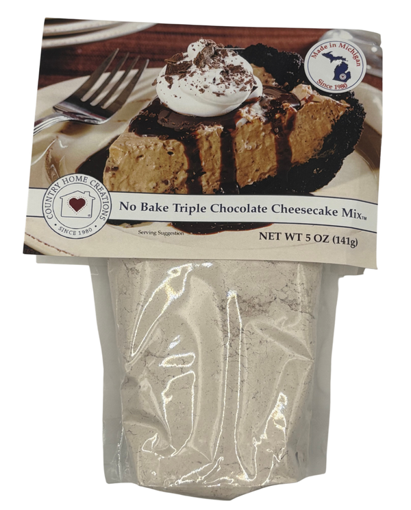NO BAKE TRIPLE CHOCOLATE CHEESECAKE MIX